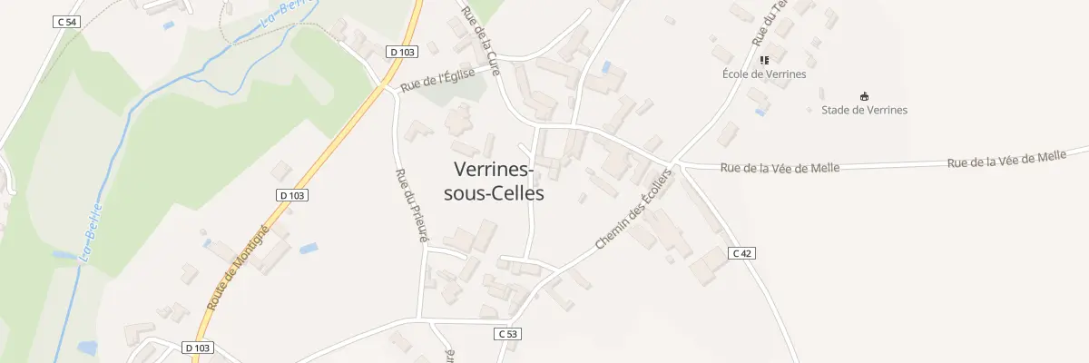 Plan du 3 Rue de la Grange Dimiere Verri à Celles-sur-Belle