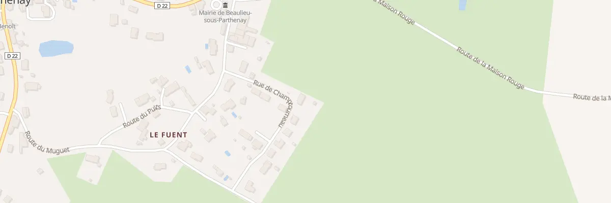Plan du 12 Rue de Champtourneau à Beaulieu-sous-Parthenay