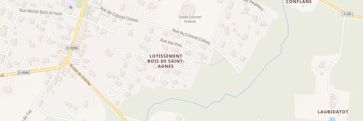 Plan du 6 Rue des Chênes à Saint-Justin