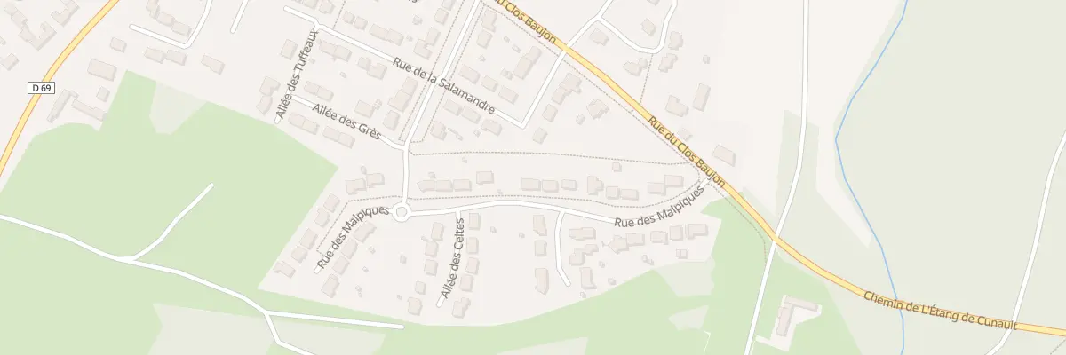Plan du 16 Rue des Malpiques à Gennes-Val-de-Loire
