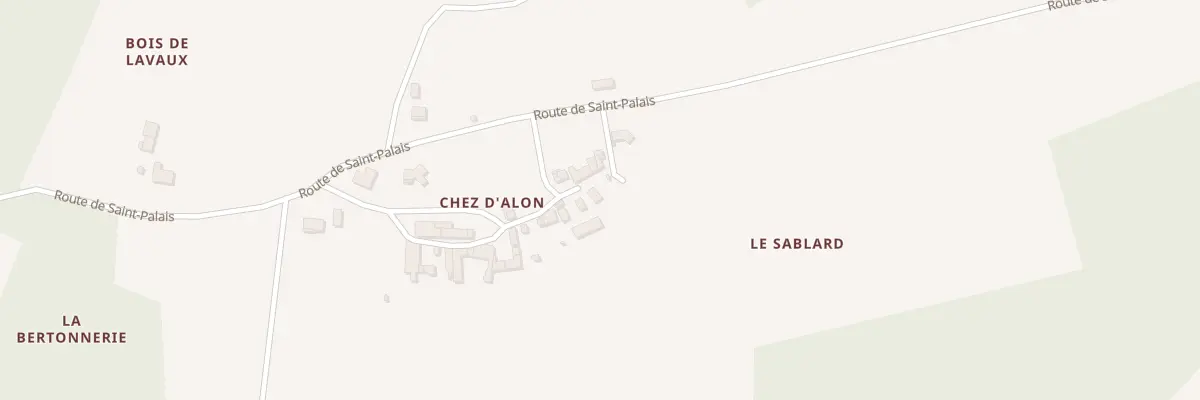 Plan du 5518 Chez d’Alon à Montlieu-la-Garde