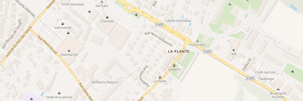 Plan du 13 Rue Saint Exupery à Libourne