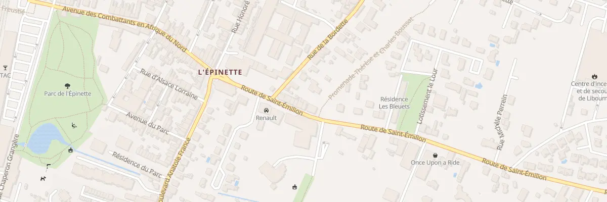 Plan du 77 Rte de Saint-emilion à Libourne