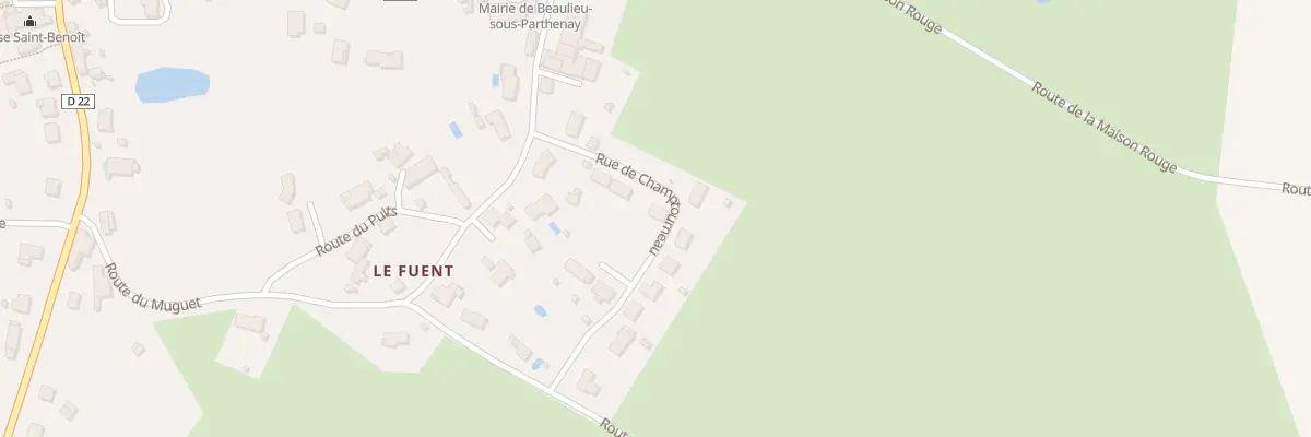 Plan du 7 Rue de Champtourneau à Beaulieu-sous-Parthenay