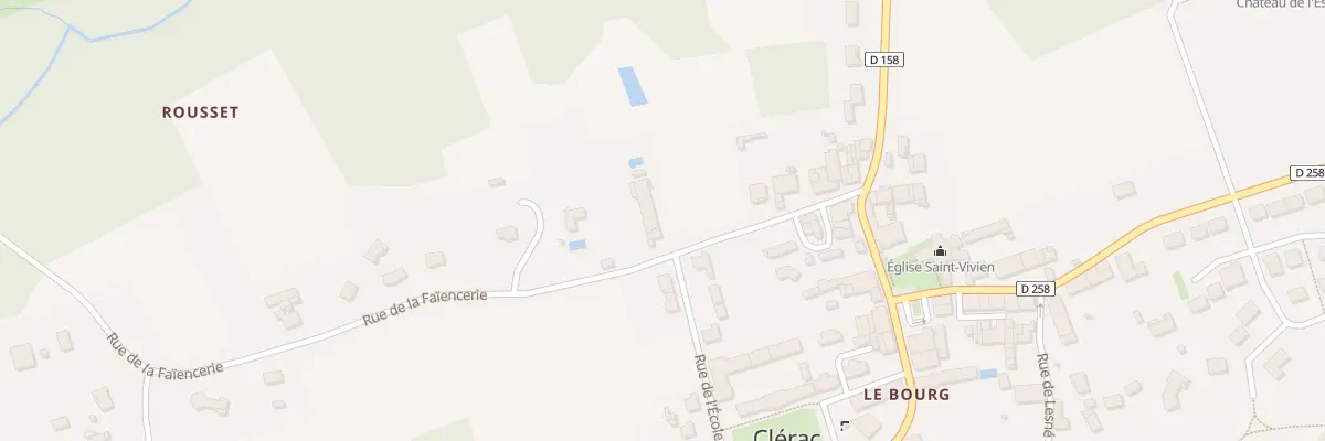 Plan du 2 Rue de la Faïencerie à Clérac