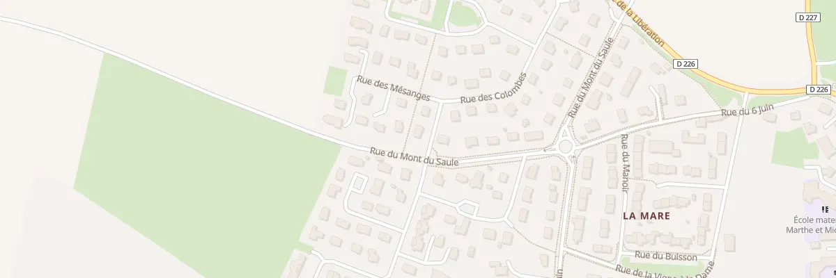 Plan du 1 Rue des Colombes à Sannerville