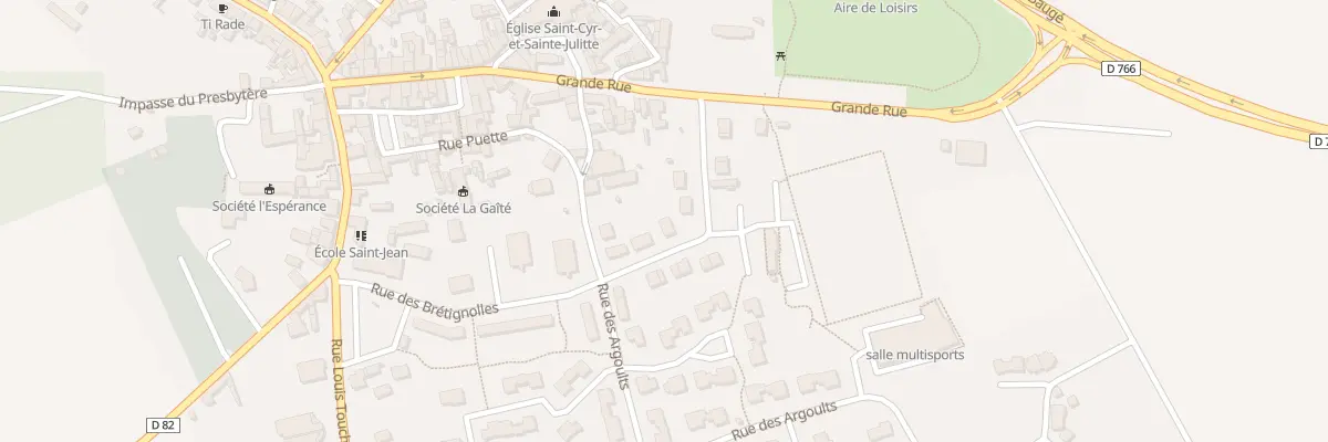 Plan du 7 Rue des Brétignolles à Jarzé Villages