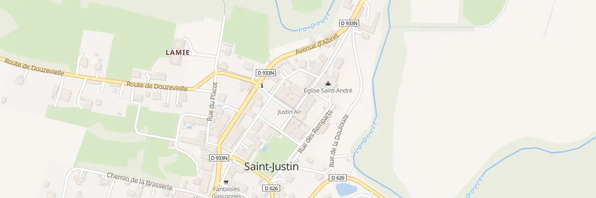 Plan du 1 Rue du Chanoine Tauzin à Saint-Justin