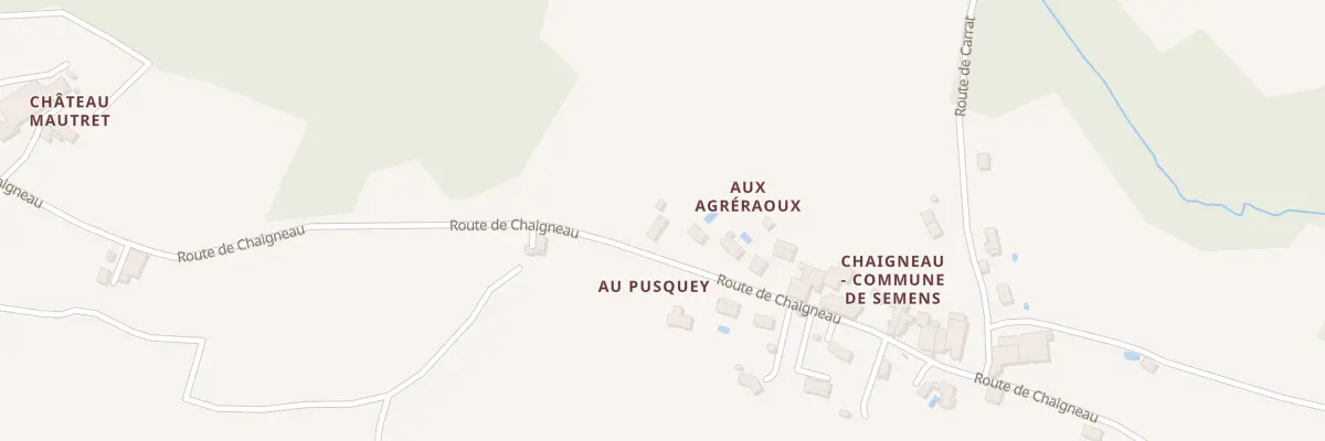 Plan du 3 Aux Agreraoux à Semens