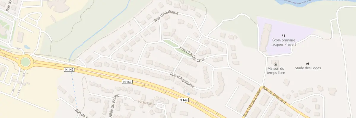 Plan du 15 Rue Charles Cros à Parthenay