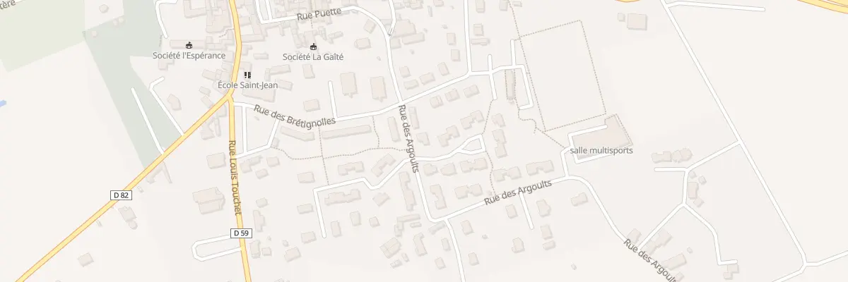 Plan du 7 Rue des Argoults à Jarzé Villages