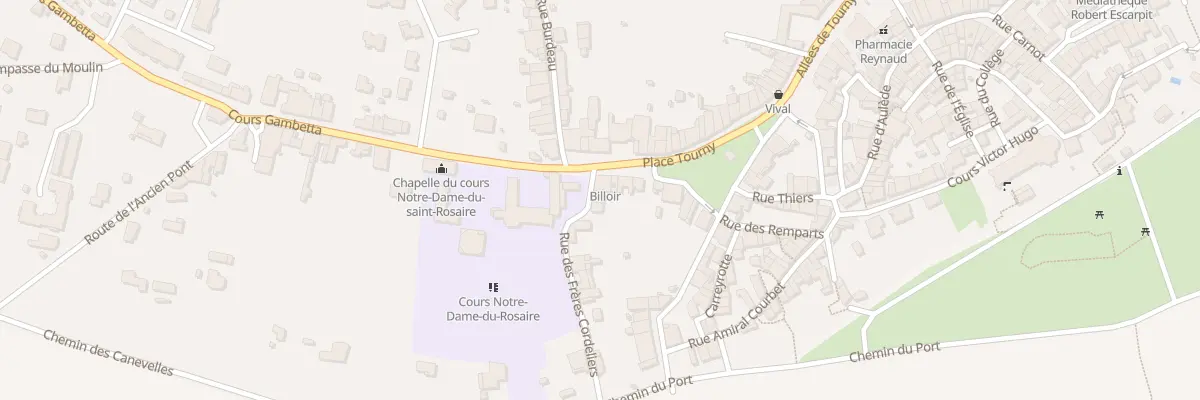 Plan du 2 Rue des Frères Cordeliers à Saint-Macaire