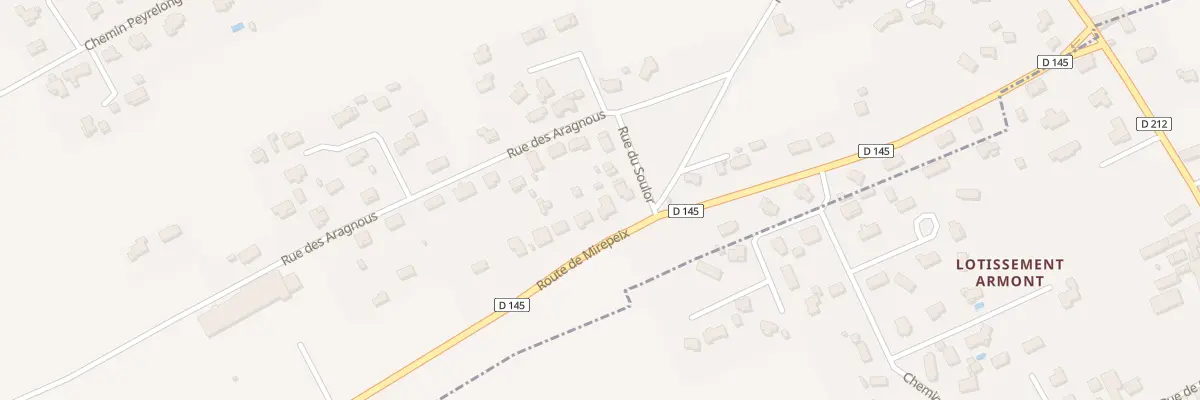 Plan du 16 Rte de Mirepeix à Lagos