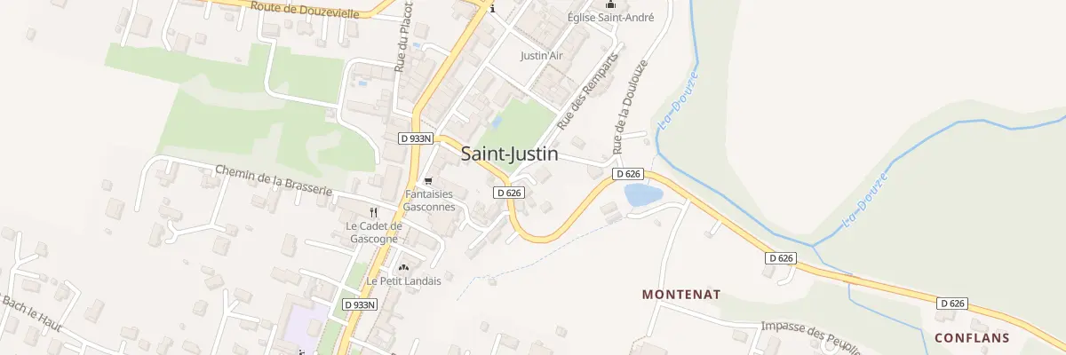 Plan du 1 Av de l’Armagnac à Saint-Justin