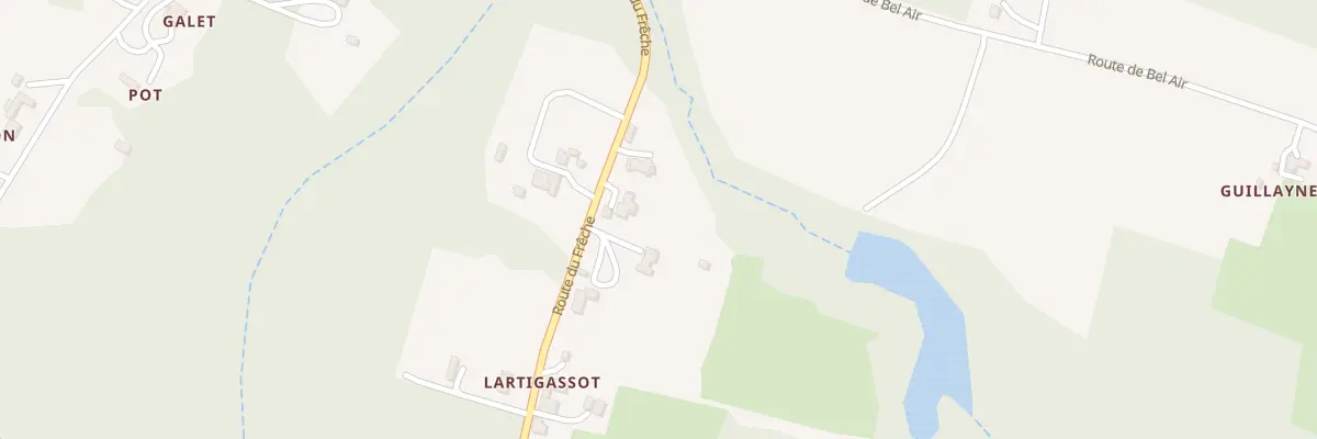 Plan du 473 Rte du Frêche à Saint-Justin