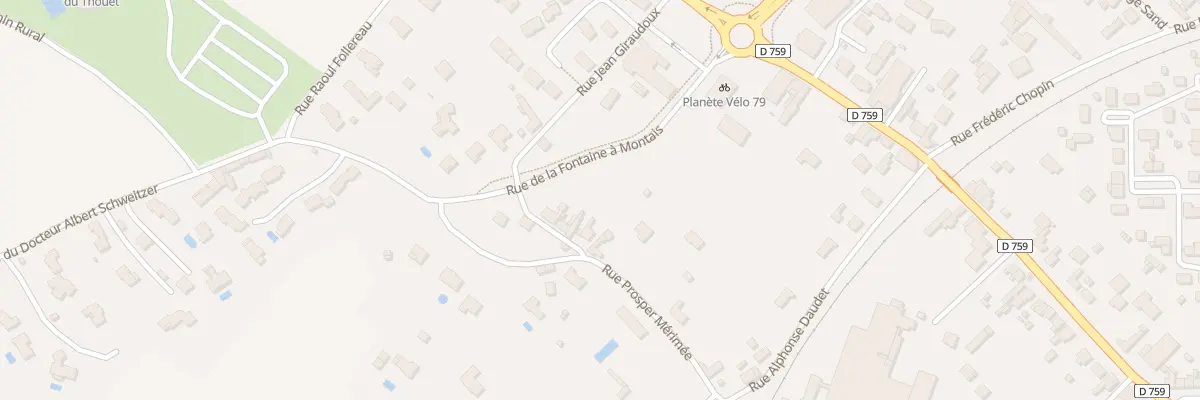 Plan du 4 Rue Jean Giraudoux à Thouars