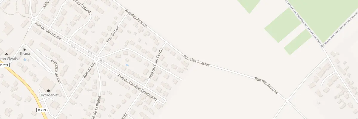 Plan du 86 Rue des Acacias à Thouars