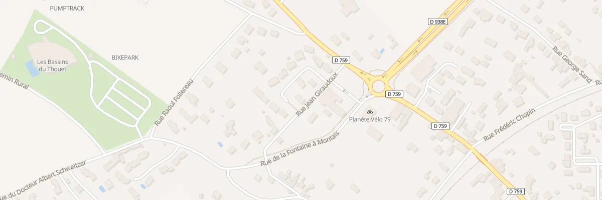 Plan du 3 Imp Jean Giraudoux à Thouars