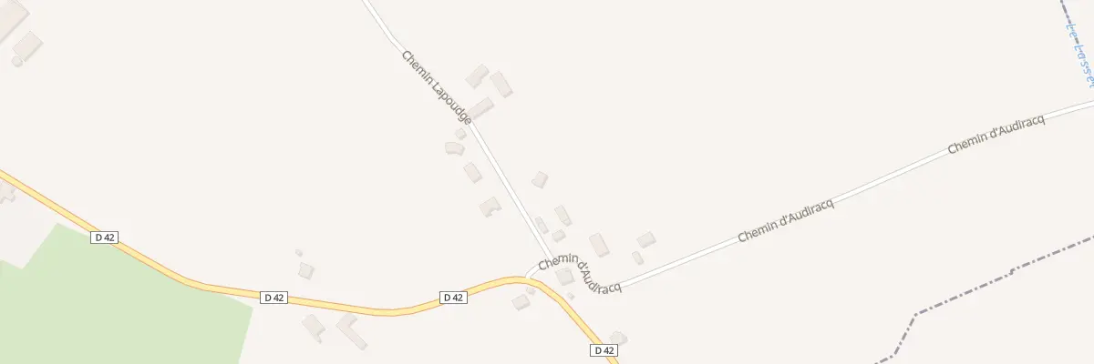 Plan du 80 Che Lapoudge à Escoubès