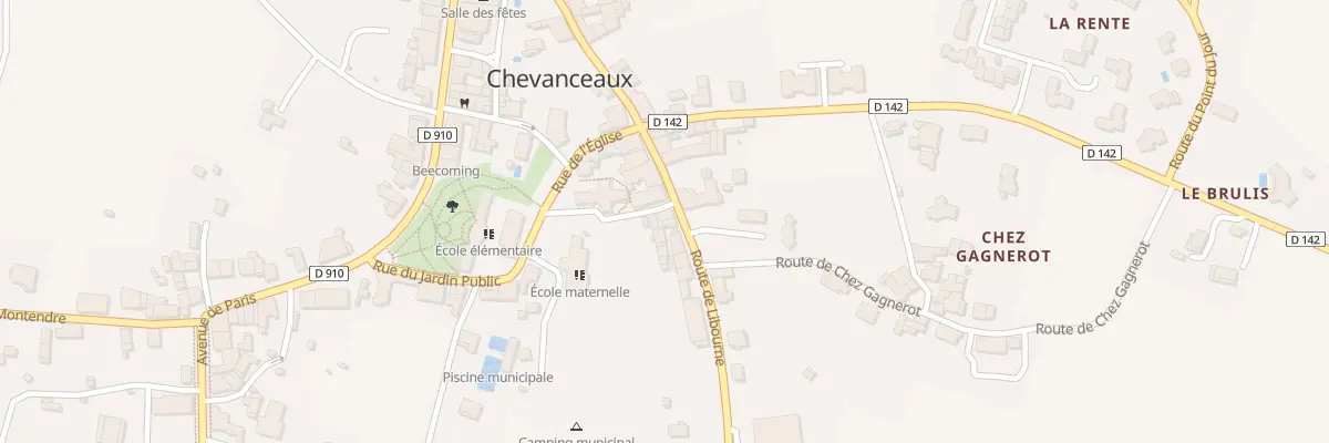 Plan du 1 Rue des Fleurs à Chevanceaux