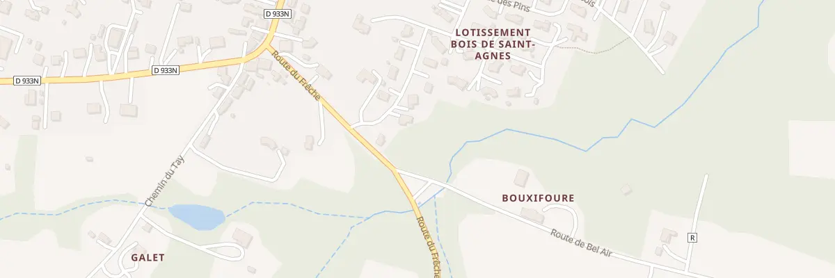 Plan du 167 Rte du Frêche à Saint-Justin