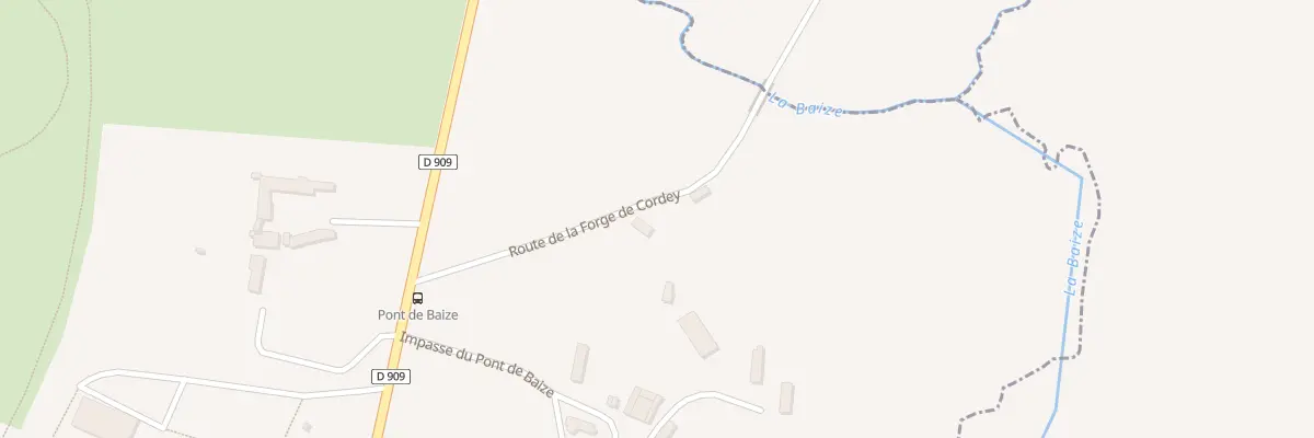Plan du Pont de Baize à Bazoches-au-Houlme