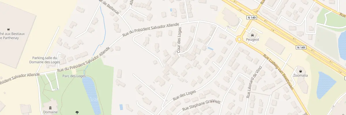 Plan du 8 Crs des Loges à Parthenay