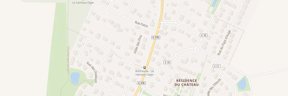 Plan du 5 All des Pins à Amfreville