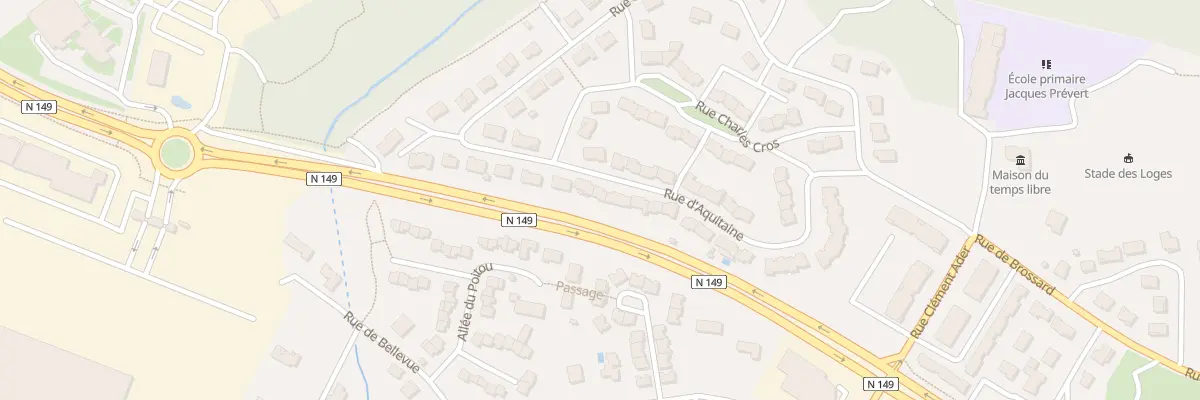 Plan du 29 Rue d’Aquitaine à Parthenay