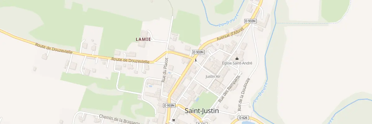 Plan du 7 Rte de Douzevielle à Saint-Justin