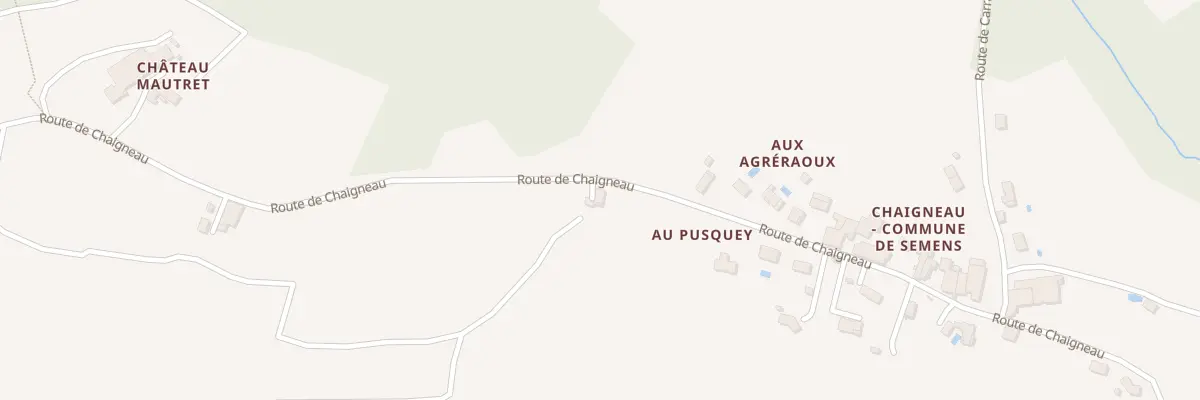Plan du 1 Au Pusquey à Semens