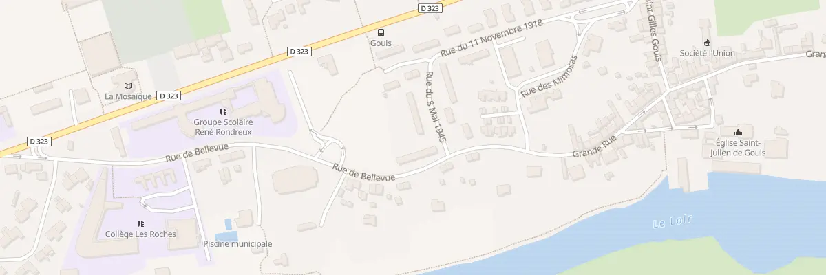 Plan du 1 Rue du Huit Mai 1945 à Durtal