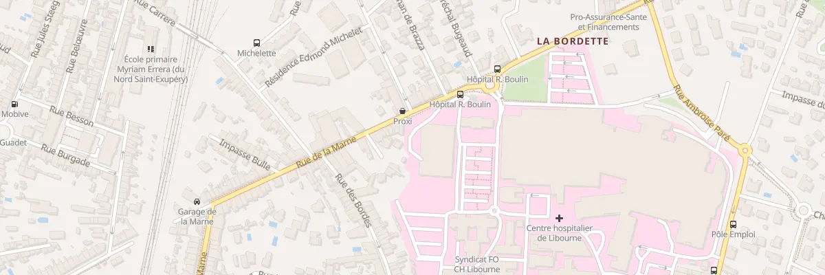 Plan du 108 Rue de la Marne à Libourne