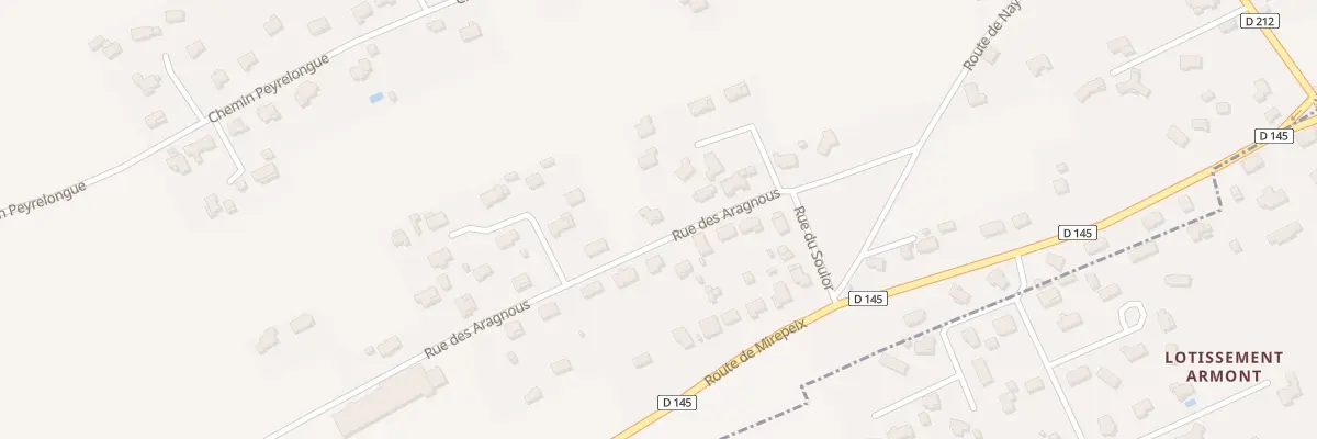 Plan du 2 Rue des Aragnous à Lagos