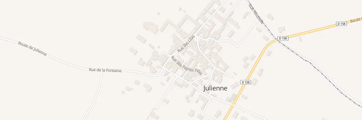 Plan du 14 Rue des Lilas à Julienne