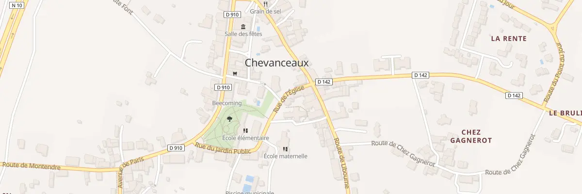 Plan du 1 Rue de l’Eglise à Chevanceaux