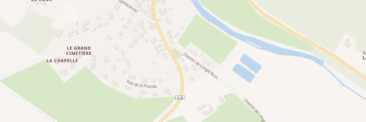 Plan du 16 Rte de Sable à Asnières-sur-Vègre
