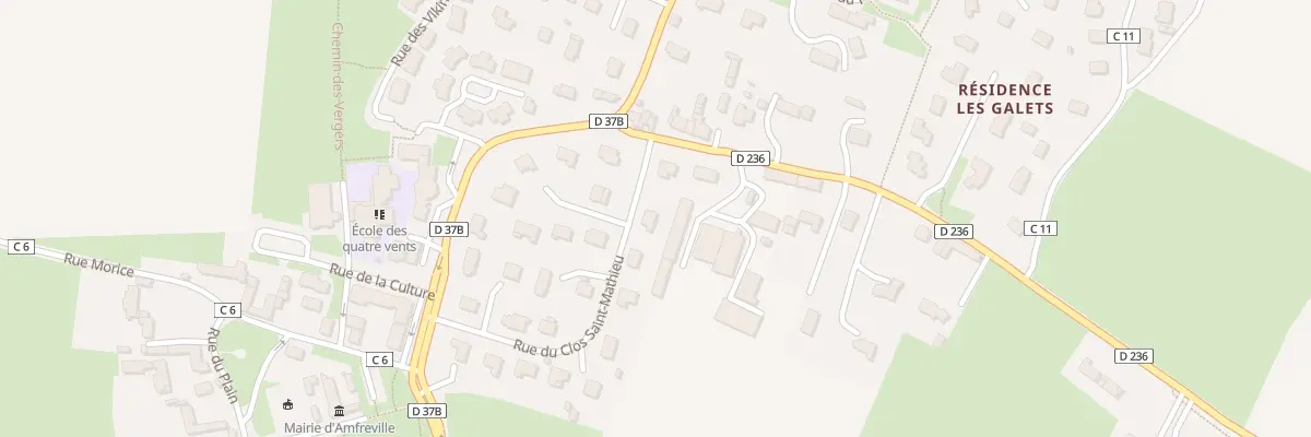 Plan du 16 Rue du Clos Saint-Mathieu à Amfreville