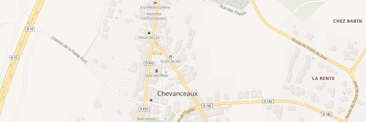 Plan du 1 Imp du Bourg à Chevanceaux