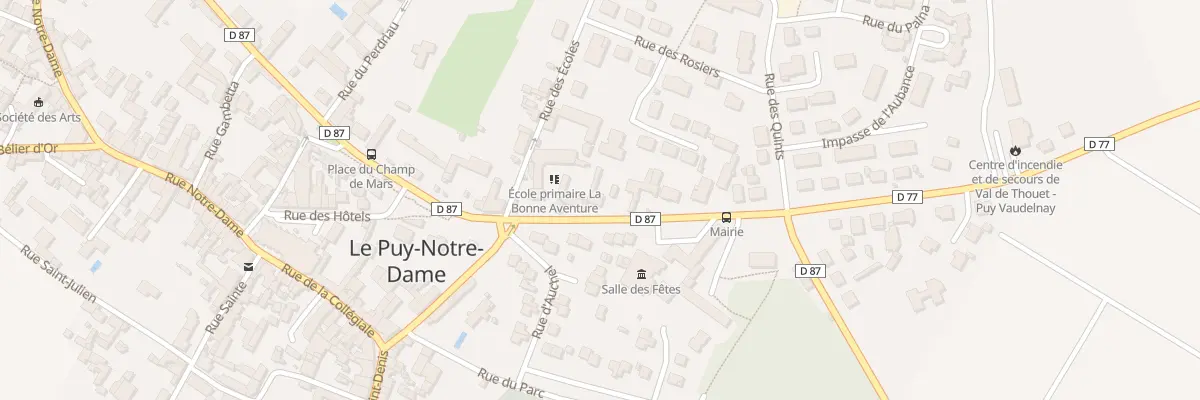 Plan du 12 Rue de la Mairie au Puy-Notre-Dame