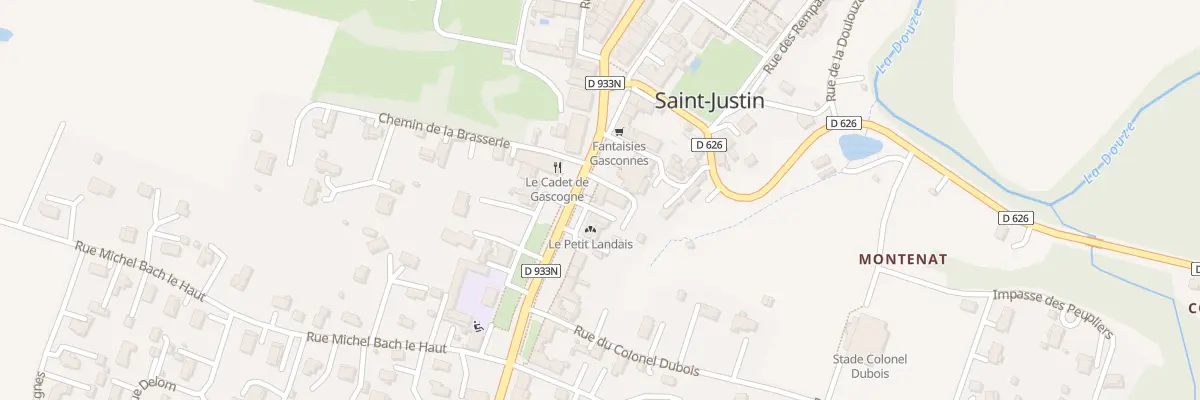 Plan du 1 All Gaston Phoebus à Saint-Justin