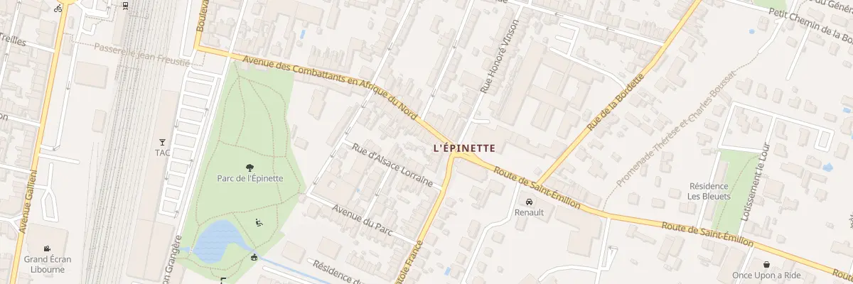 Plan du 44 Av des Combattants en A.F.N à Libourne