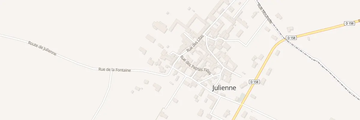 Plan du 18 Rue des Lilas à Julienne