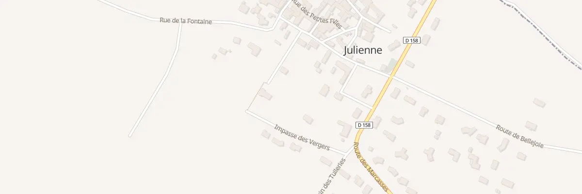 Plan du 11 Rue des vergers à Julienne