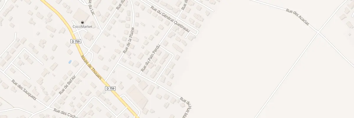 Plan du 8 Rue des Hameaux à Thouars