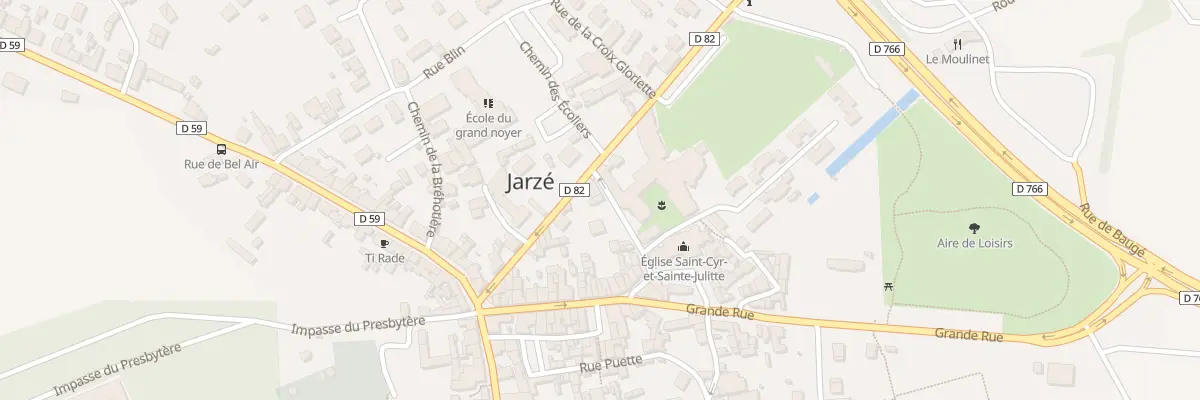 Plan du 2 Rue Caroline Ledeux à Jarzé Villages