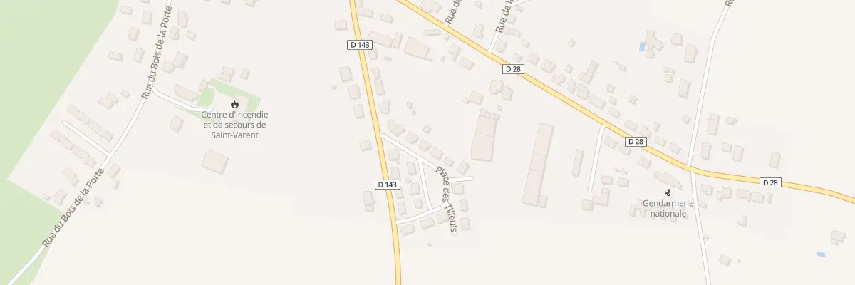 Plan du 3 Pl des Tilleuls à Saint-Varent