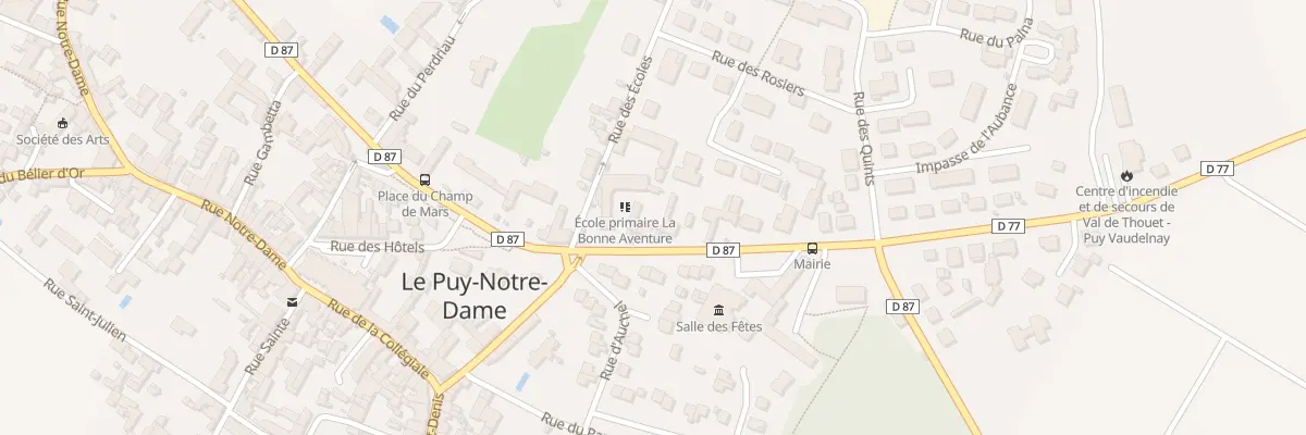 Plan du 14 Rue de la Mairie au Puy-Notre-Dame