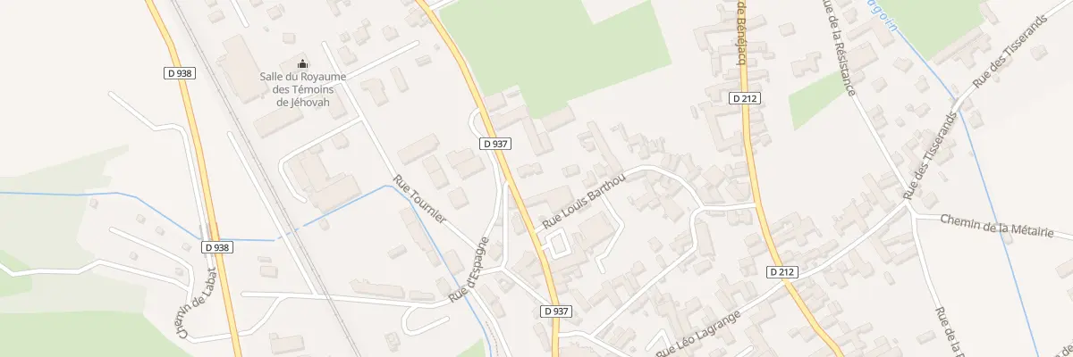 Plan du 12 Av de la Gare à Coarraze
