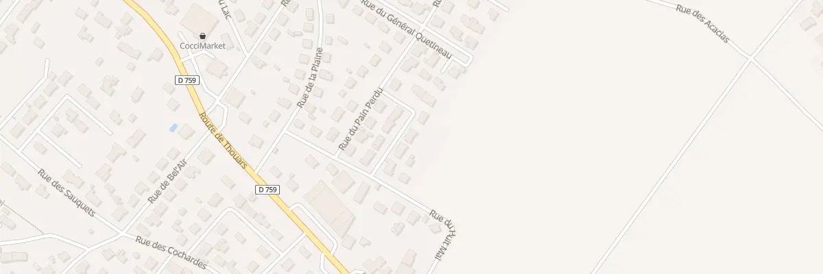 Plan du 6 Rue des Hameaux à Thouars